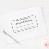 Rectangulaire Sticker plaque personnalisée (Enveloppe)