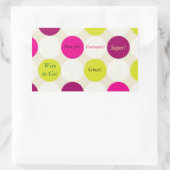 Rectangulaire Sticker pois (Sac)