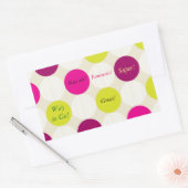 Rectangulaire Sticker pois (Enveloppe)