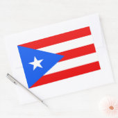 Rectangulaire Sticker Porto Rico Flag (Enveloppe)