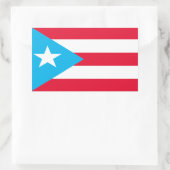Rectangulaire Sticker Porto Rico Flag (Sac)