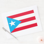 Rectangulaire Sticker Porto Rico Flag (Enveloppe)