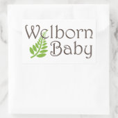 Rectangulaire Sticker pour bébé Welborn (Sac)