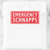 Rectangulaire Sticker pour boîte de secours - Schnapps (Sac)