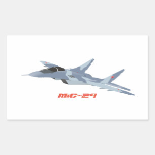 Rectangulaire Sticker pour chasseur à réaction MiG-29