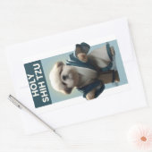 Rectangulaire Sticker pour chien de Shi Tzu (Enveloppe)
