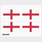 Rectangulaire Sticker pour drapeau anglais (Feuille)