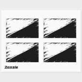 Rectangulaire Sticker pour drapeau anti-archo-pacifiste (Feuille)