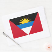 Rectangulaire Sticker pour Drapeau Antigua-et-Barbuda (Enveloppe)