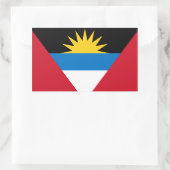 Rectangulaire Sticker pour Drapeau Antigua-et-Barbuda (Sac)