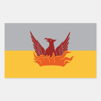 Rectangulaire Sticker pour drapeau bleu et or SF