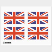Rectangulaire Sticker pour drapeau britannique Union Jack (Feuille)