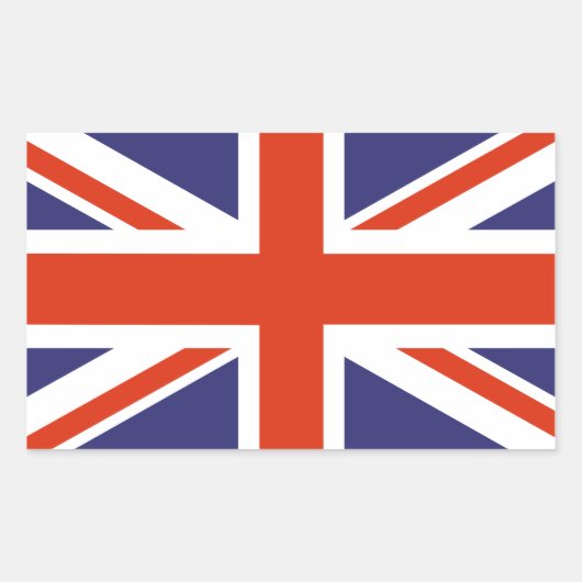Rectangulaire Sticker pour drapeau britannique Union Jack (Devant)