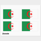 Rectangulaire Sticker pour drapeau d'Algérie (Feuille)