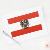 Rectangulaire Sticker pour drapeau de l'État d'Autriche (Enveloppe)