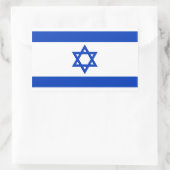 Rectangulaire Sticker pour drapeau d'Israël (Sac)