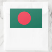 Rectangulaire Sticker pour drapeau du Bangladesh (Sac)
