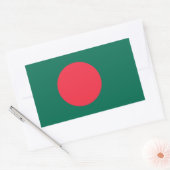 Rectangulaire Sticker pour drapeau du Bangladesh (Enveloppe)