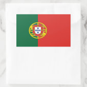 Rectangulaire Sticker pour drapeau du Portugal (Sac)