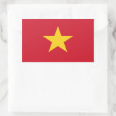 Rectangulaire Sticker pour drapeau du Vietnam (Sac)