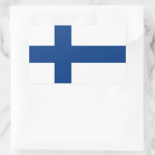 Rectangulaire Sticker pour drapeau finlandais* (Sac)