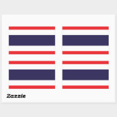 Rectangulaire Sticker pour drapeau thaïlandais (Feuille)