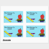 Rectangulaire Sticker pour enseignants (Feuille)