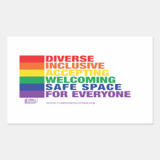 Rectangulaire Sticker pour espace sécurisé