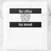 Rectangulaire Sticker pour Faire-part mobile de bureau noir et b (Sac)