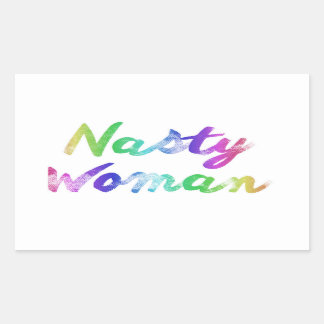 Rectangulaire Sticker pour femme Nasty