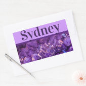 Rectangulaire Sticker pour gemmes violettes (Enveloppe)
