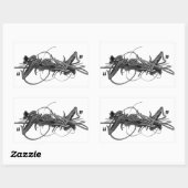 Rectangulaire sticker pour graffiti 3d (Feuille)