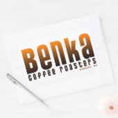 Rectangulaire Sticker pour grille-café Benka 5x3 (Enveloppe)