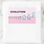Rectangulaire Sticker pour la dentisterie de l'évolution (Sac)