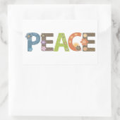 Rectangulaire Sticker pour la paix (Sac)