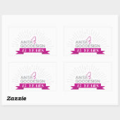 Rectangulaire Sticker pour le 15ème anniversaire d'Anita (Feuille)