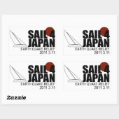 Rectangulaire Sticker pour le rectangle Japon (Feuille)