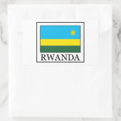Rectangulaire sticker pour le Rwanda (Sac)