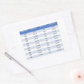 Rectangulaire Sticker pour le temps militaire (Enveloppe)