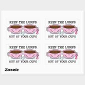 Rectangulaire Sticker pour les tasses (Feuille)