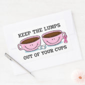 Rectangulaire Sticker pour les tasses (Enveloppe)