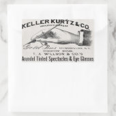 Rectangulaire Sticker pour lunettes de vue vintages (Sac)