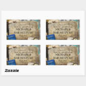 Rectangulaire Sticker pour Merci voyageur vintage (Feuille)