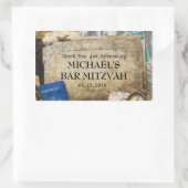 Rectangulaire Sticker pour Merci voyageur vintage (Sac)