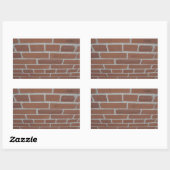 Rectangulaire Sticker pour mur de briques (Feuille)