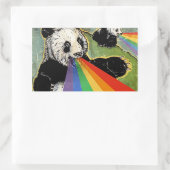 Rectangulaire Sticker pour panda (Sac)