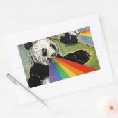 Rectangulaire Sticker pour panda (Enveloppe)