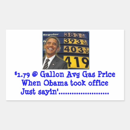 Rectangulaire Sticker pour pompe à gaz pour protester contre les (Devant)