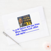 Rectangulaire Sticker pour pompe à gaz pour protester contre les (Enveloppe)