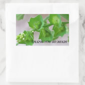 Rectangulaire Sticker pour remerciement (Sac)